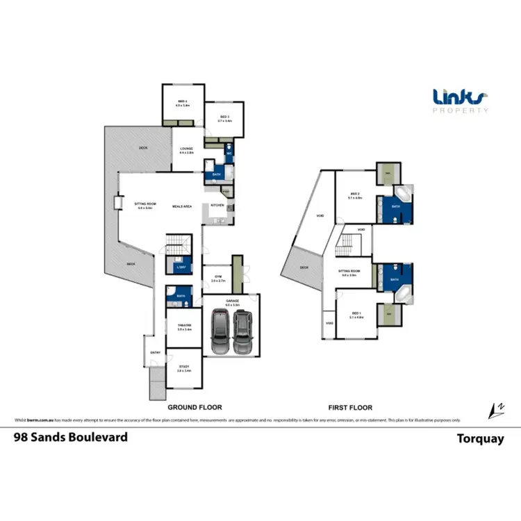 Floorplan of Homely house listing, 98 Sands Boulevard, Torquay VIC 3228