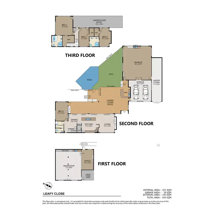 Floorplan of Homely house listing, 5-7 Leafy Close, Redlynch QLD 4870