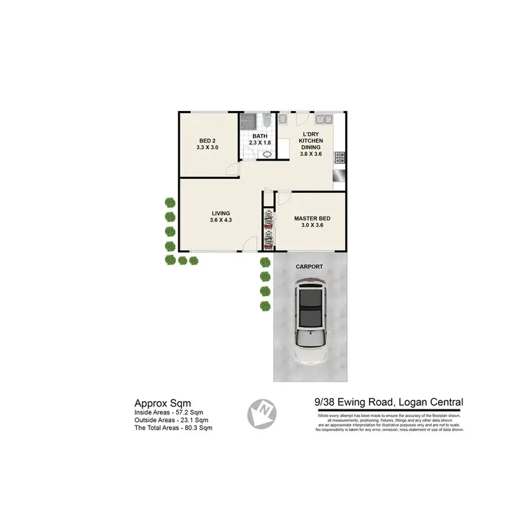 Floorplan of Homely unit listing, 9/38 Ewing Road, Logan Central QLD 4114