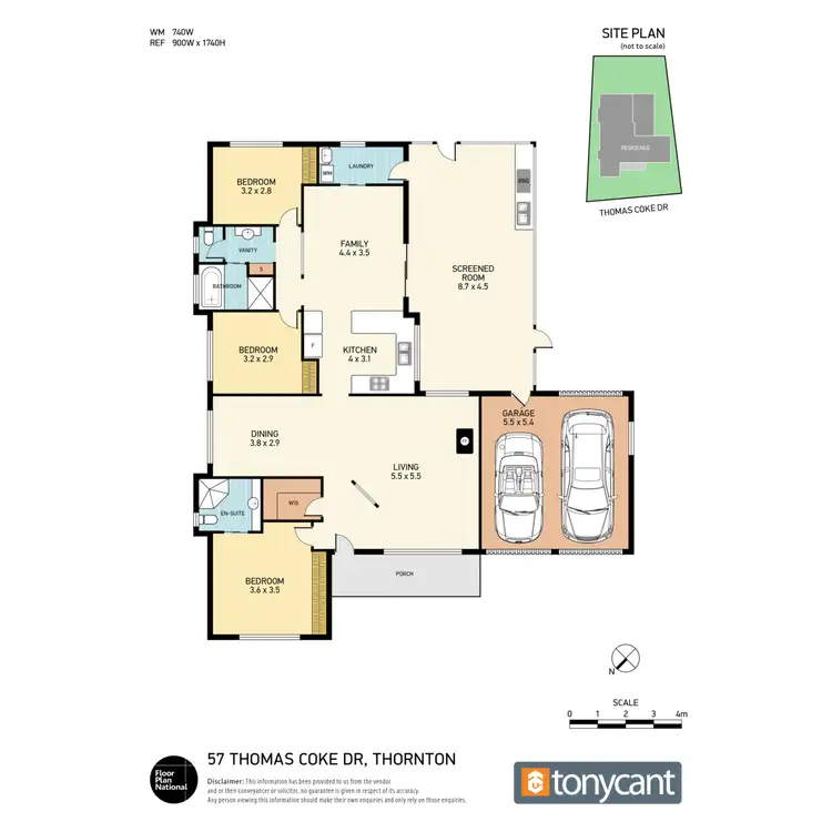 Floorplan of Homely house listing, 57 Thomas Coke Drive, Thornton NSW 2322