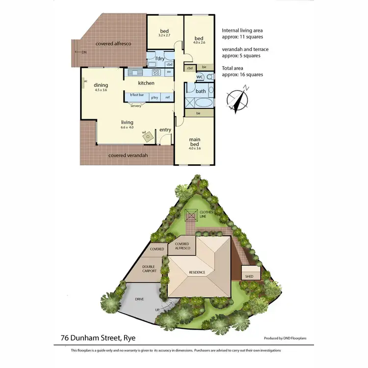 Floorplan of Homely house listing, 76 Dunham Street, Rye VIC 3941