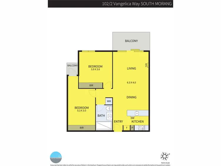 Floorplan of Homely apartment listing, 102/2 Vangelica Way, South Morang VIC 3752