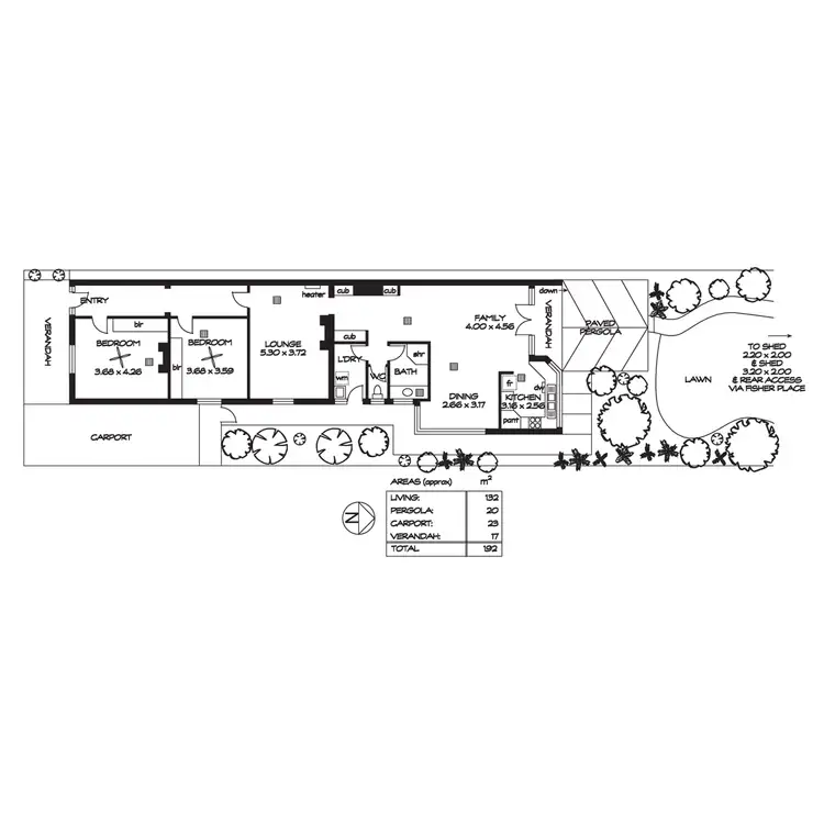 Floorplan of Homely house listing, 50a Gladstone Road, Mile End SA 5031