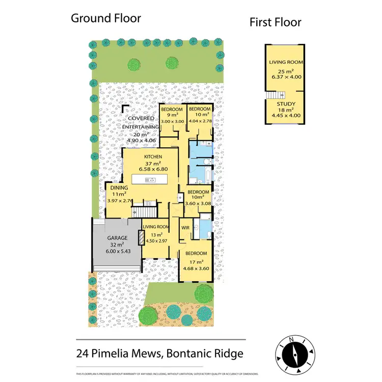 Floorplan of Homely house listing, 24 Pimelia Mews, Botanic Ridge VIC 3977