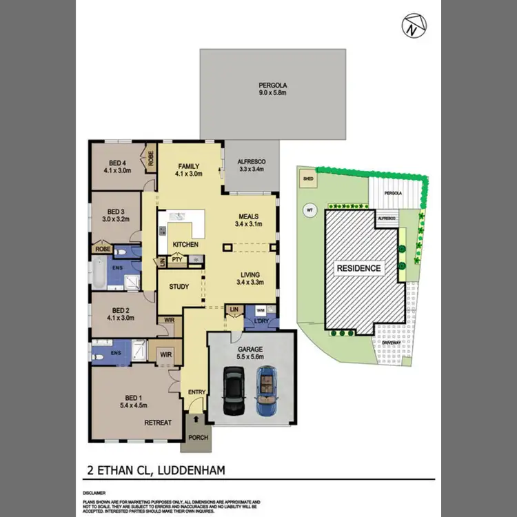 Floorplan of Homely house listing, 2 Ethan Close, Luddenham NSW 2745