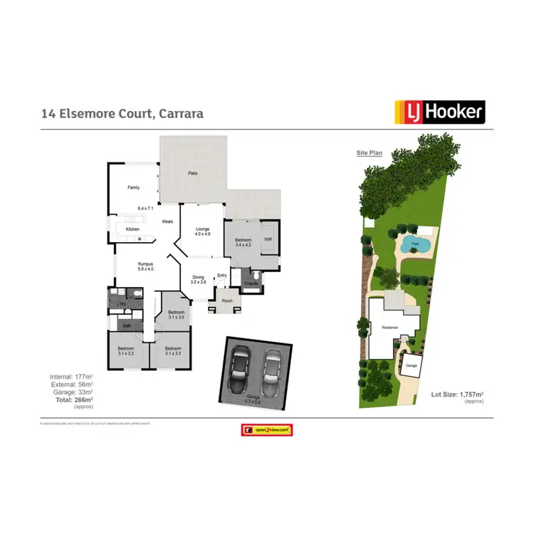 Floorplan of Homely house listing, 14 Elsemore Court, Carrara QLD 4211