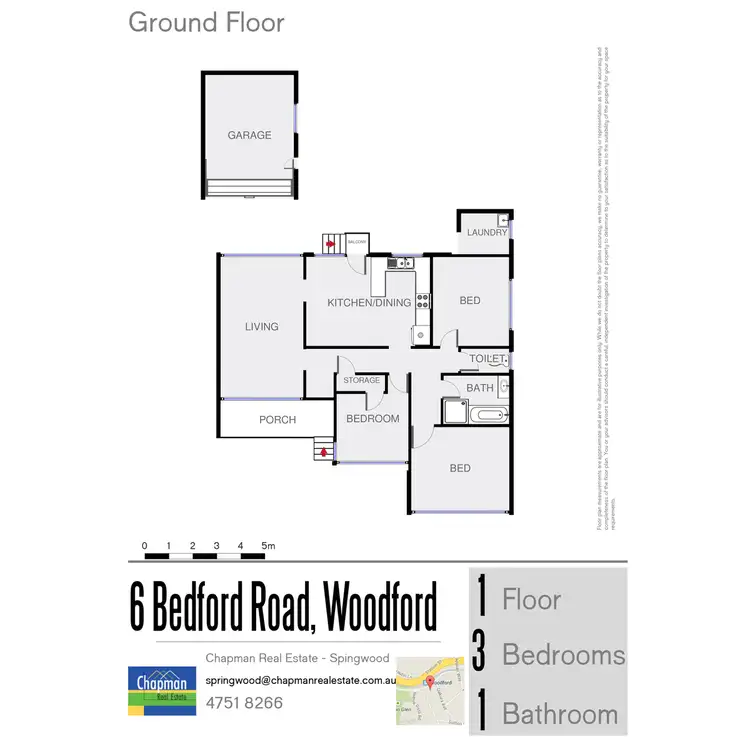 Floorplan of Homely house listing, 6 Bedford Road, Woodford NSW 2778