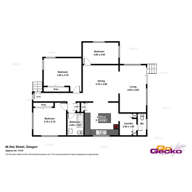 Floorplan of Homely house listing, 46 Ibis Avenue, Deagon QLD 4017