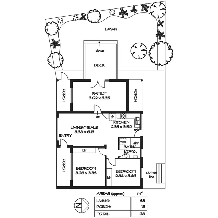 Floorplan of Homely house listing, 4/3 Murray Street, Fulham SA 5024