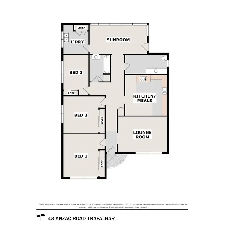 Floorplan of Homely house listing, 43 Anzac Road, Trafalgar VIC 3824