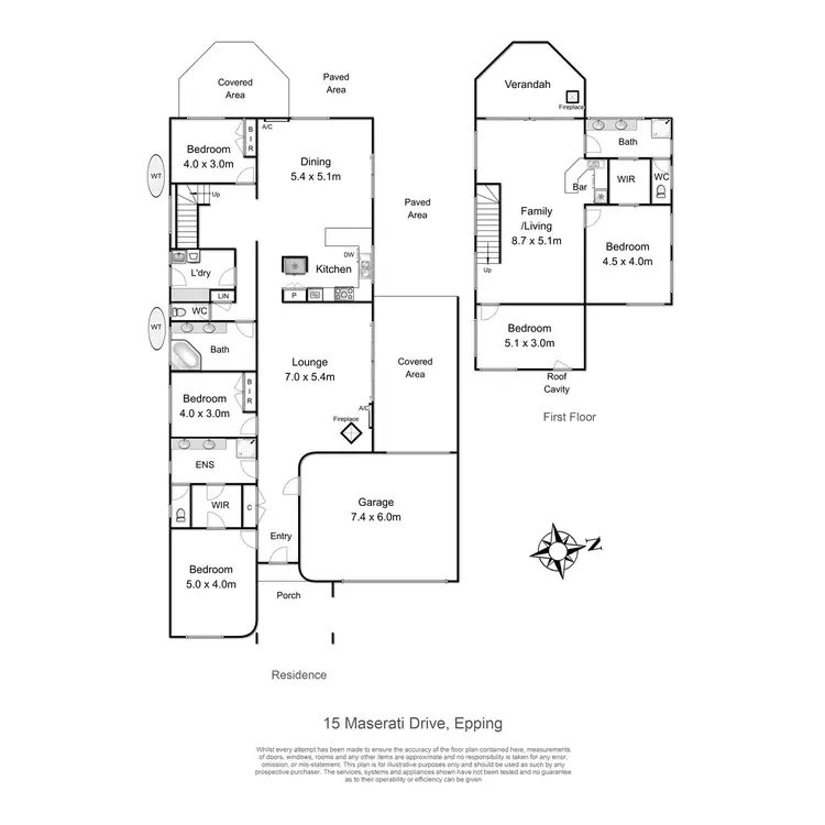 Floorplan of Homely house listing, 15 Maserati Drive, Epping VIC 3076