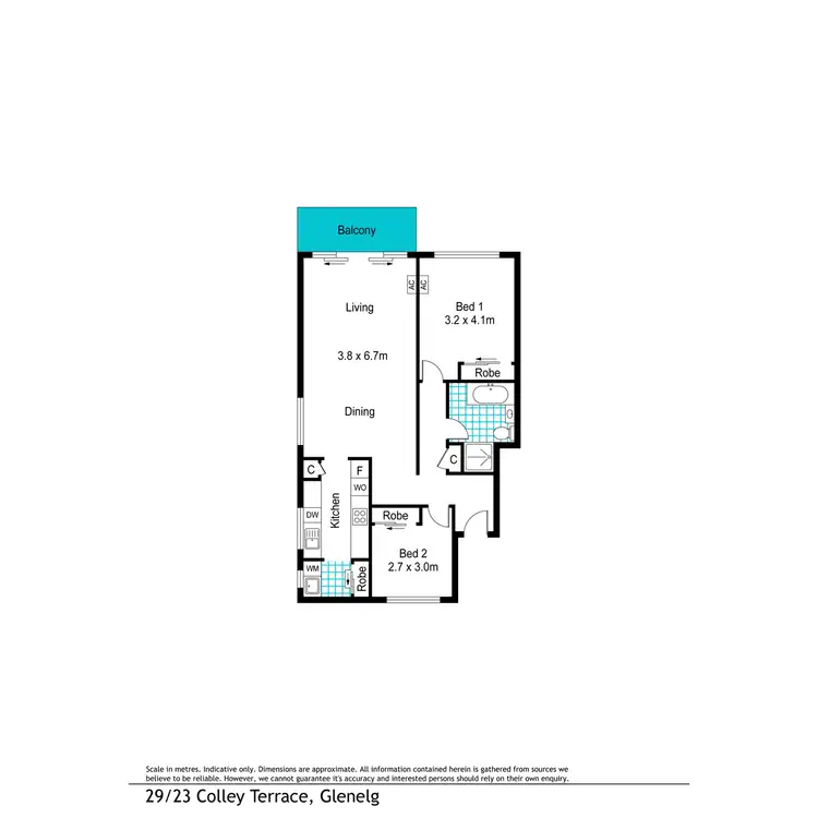 Floorplan of Homely unit listing, Colley Terrace, Glenelg SA 5045
