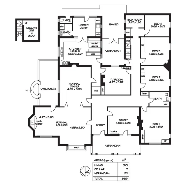 Floorplan of Homely house listing, 4 Moore Street, Toorak Gardens SA 5065