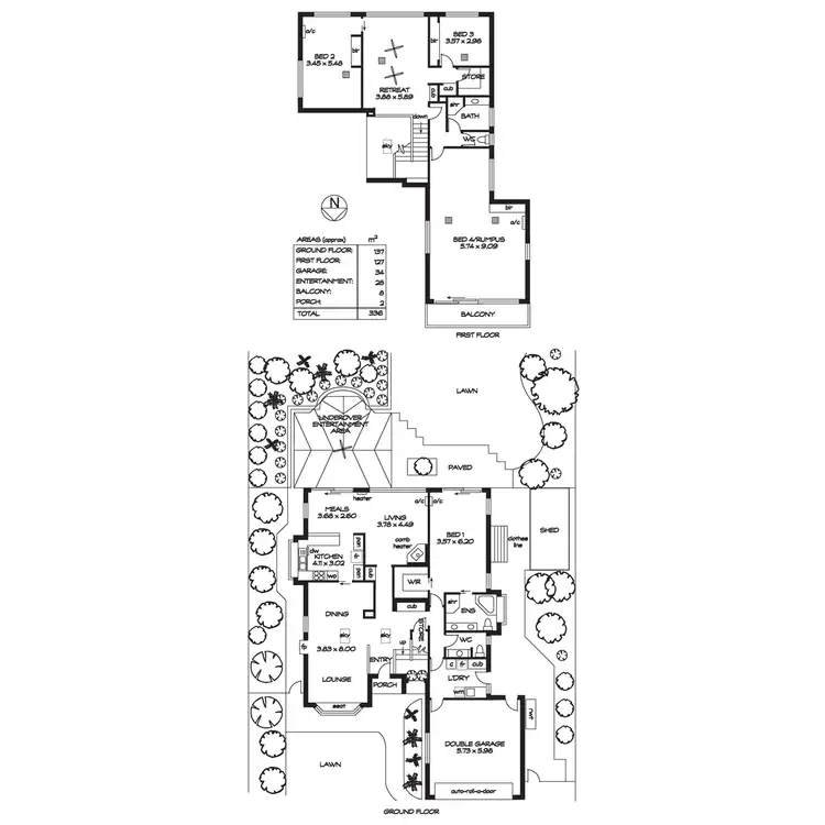 Floorplan of Homely house listing, 30 Allendale Grove, Stonyfell SA 5066