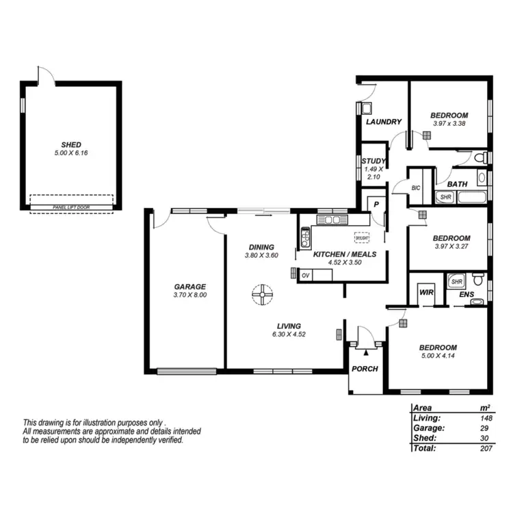 Floorplan of Homely house listing, 7 Bilney Road, Stirling SA 5152