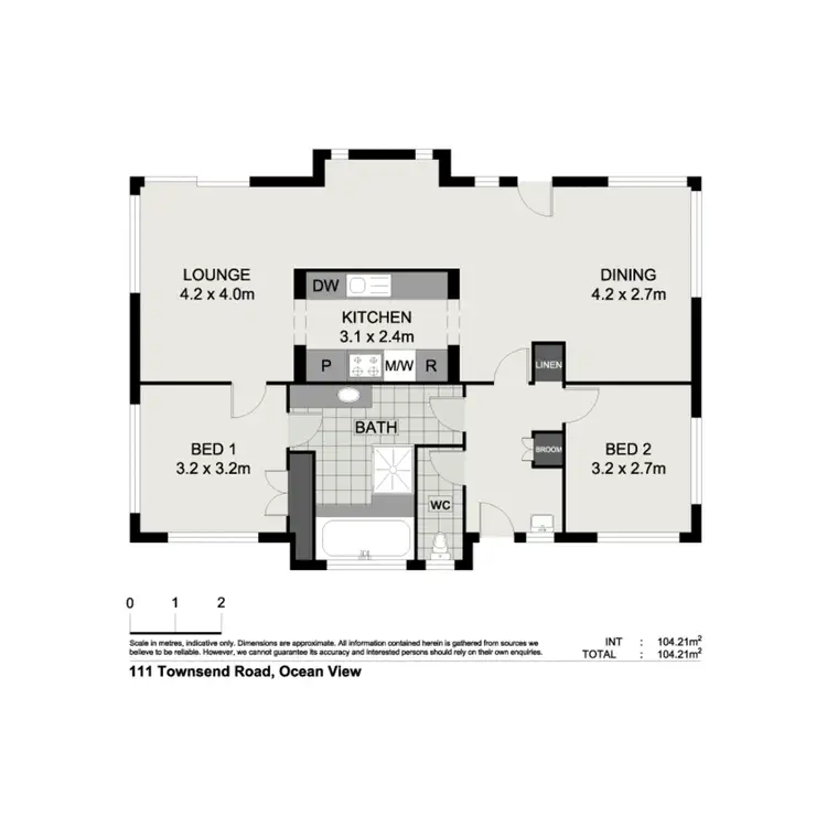 Floorplan of Homely house listing, 111 Townsend Road, Ocean View QLD 4521