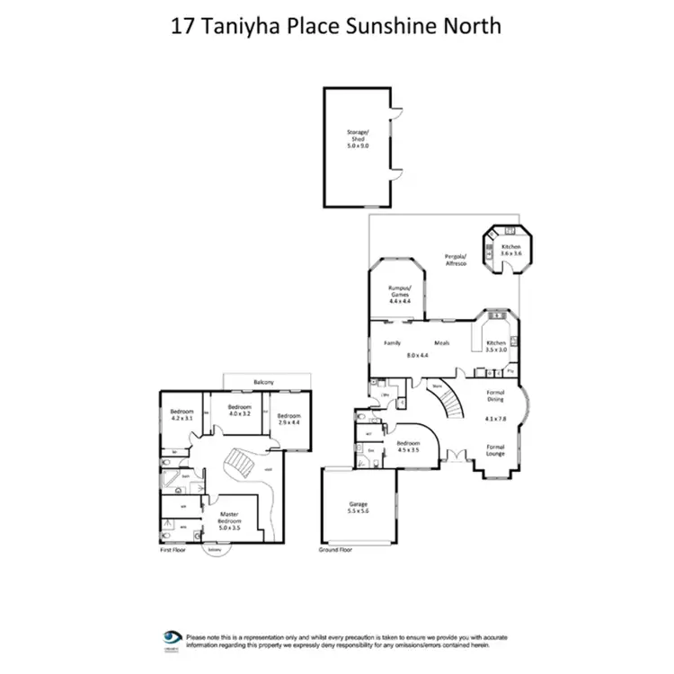 Floorplan of Homely house listing, 17 Taniyha Place, Sunshine North VIC 3020