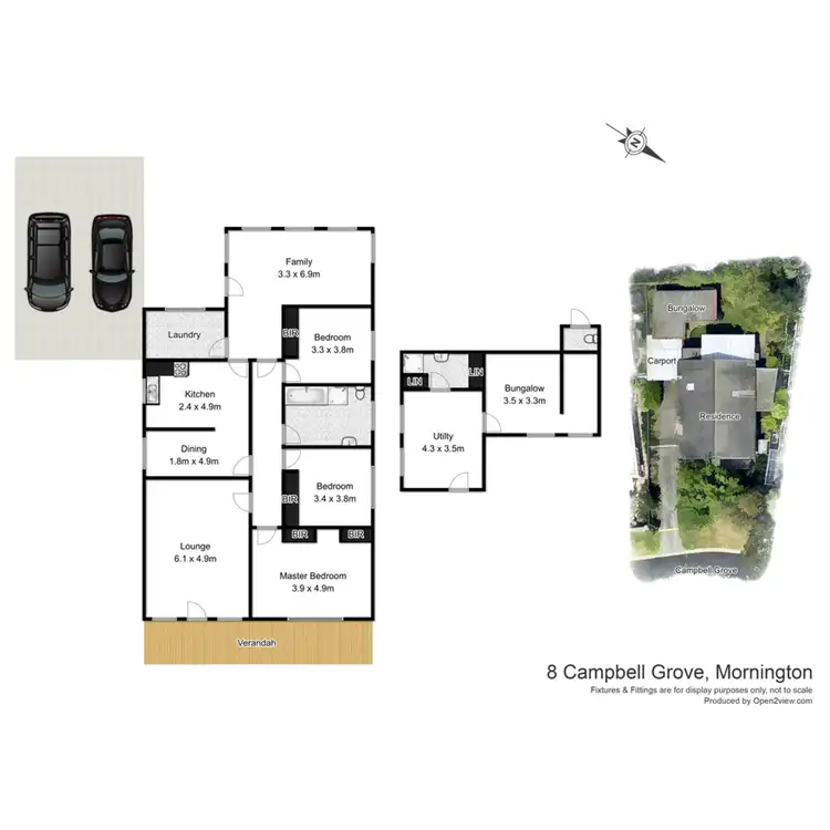 Floorplan of Homely house listing, 8 Campbell Grove, Mornington VIC 3931