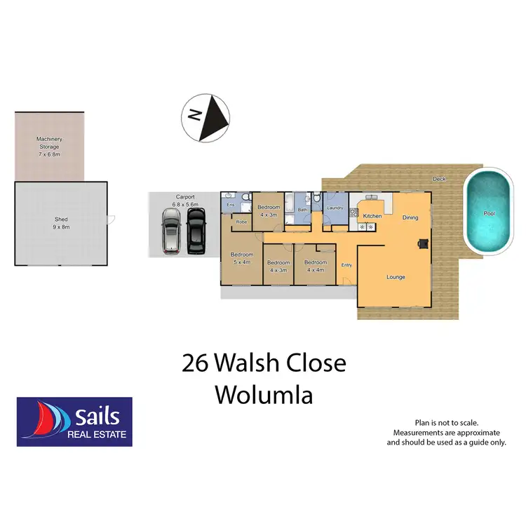 Floorplan of Homely rural property listing, 26 Walsh Close, Wolumla NSW 2550