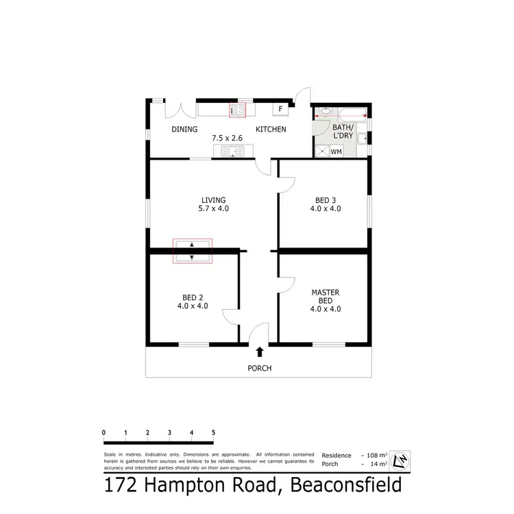 Floorplan of Homely house listing, 172 Hampton Road, Beaconsfield WA 6162