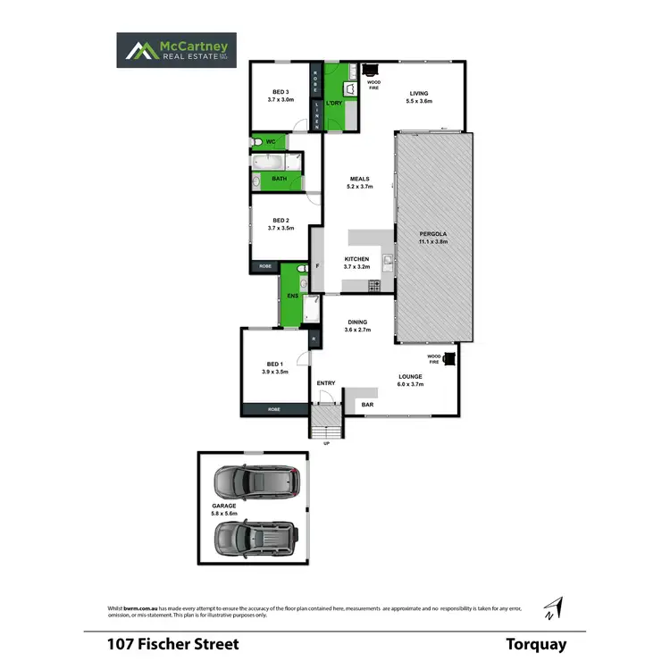 Floorplan of Homely house listing, 107 Fischer Street, Torquay VIC 3228