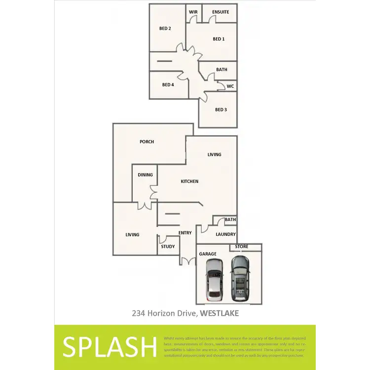 Floorplan of Homely house listing, 234 Horizon Drive, Westlake QLD 4074