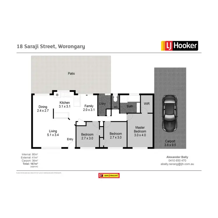 Floorplan of Homely house listing, 18 Saraji Street, Worongary QLD 4213