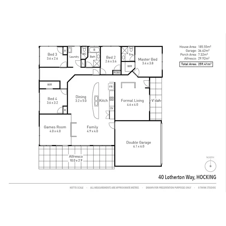Floorplan of Homely house listing, 40 Lotherton Way, Hocking WA 6065