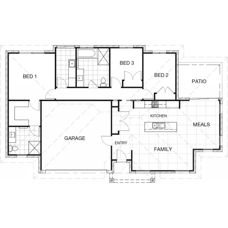 Floorplan of Homely unit listing, 3/11 Darcy Drive, Boorooma NSW 2650