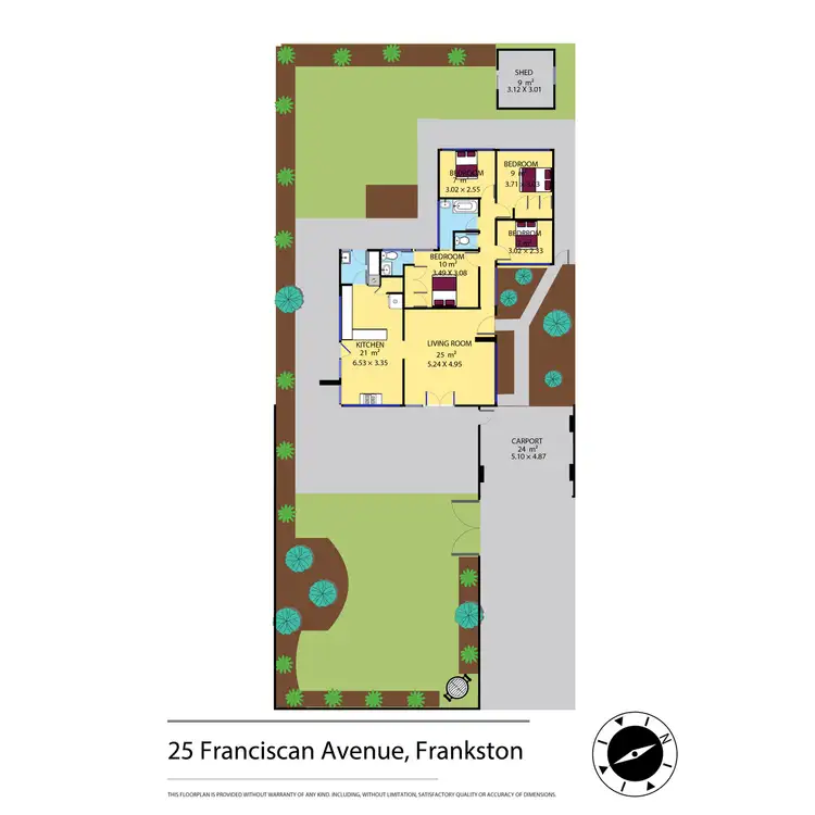 Floorplan of Homely house listing, 25 Franciscan Avenue, Frankston VIC 3199