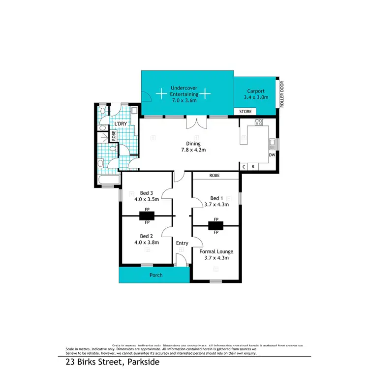 Floorplan of Homely house listing, 23 Birks Street, Parkside SA 5063