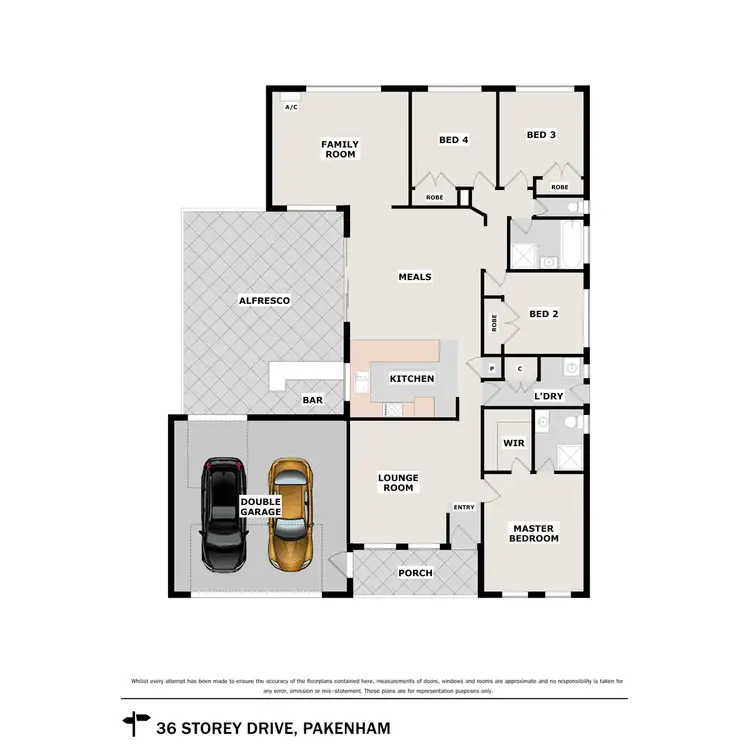Floorplan of Homely house listing, 36 Storey Drive, Pakenham VIC 3810