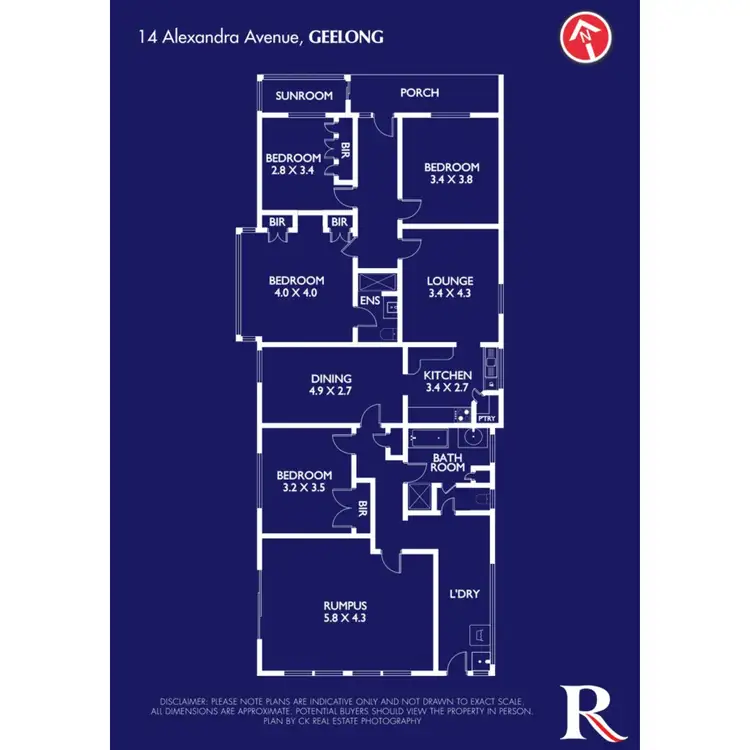 Floorplan of Homely house listing, 14 Alexandra Avenue, Geelong VIC 3220