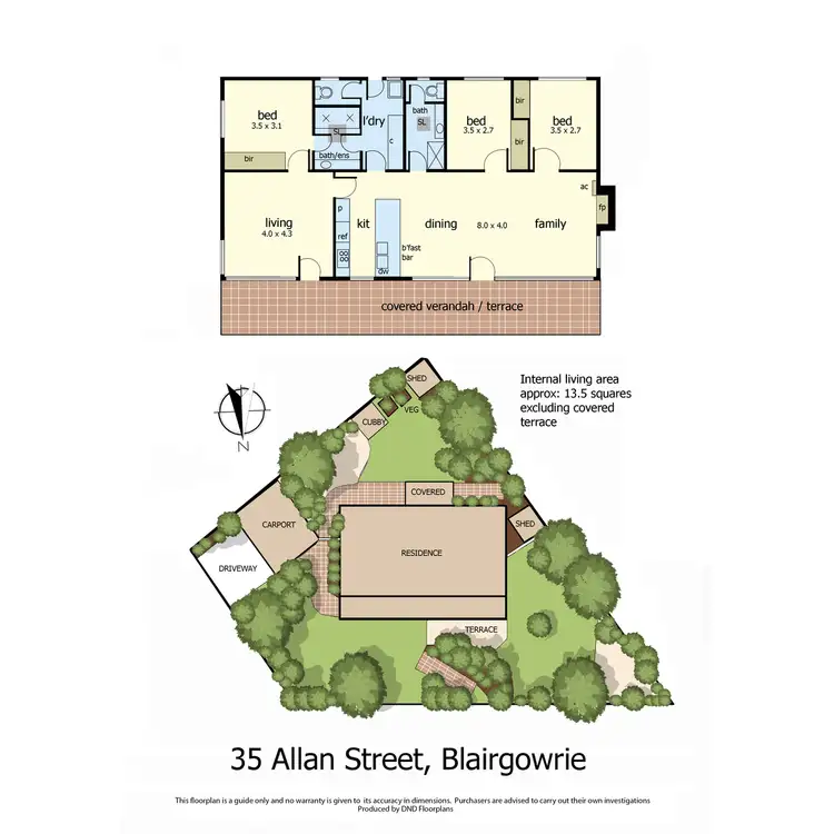 Floorplan of Homely house listing, 35 Allan Street, Blairgowrie VIC 3942