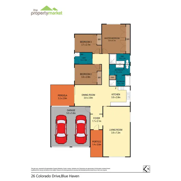 Floorplan of Homely house listing, 26 Colorado Drive, Blue Haven NSW 2262