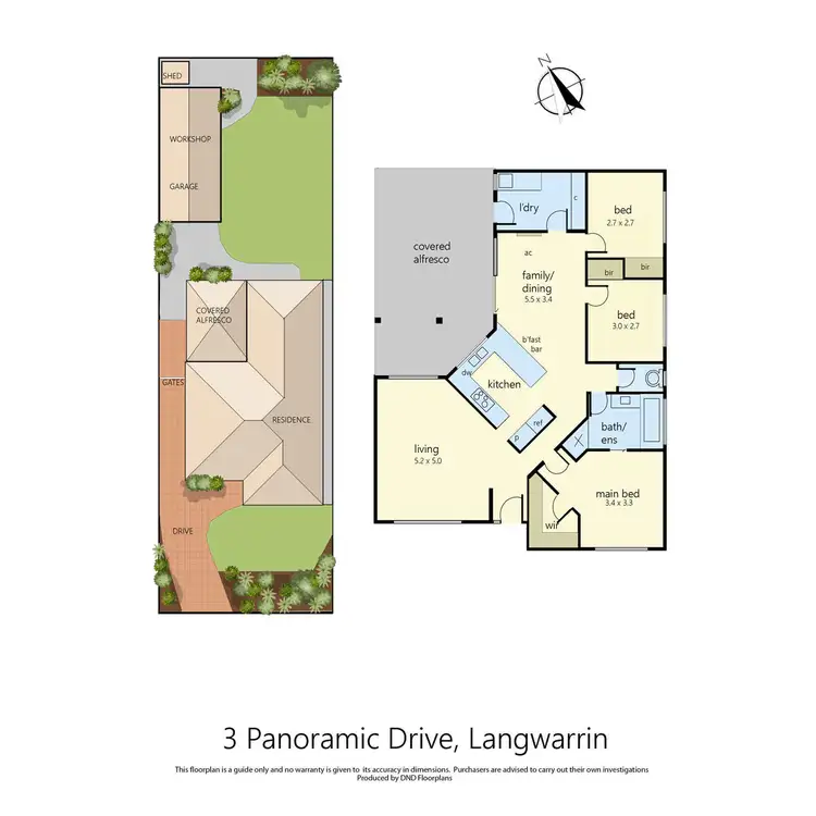 Floorplan of Homely house listing, 3 Panoramic Drive, Langwarrin VIC 3910