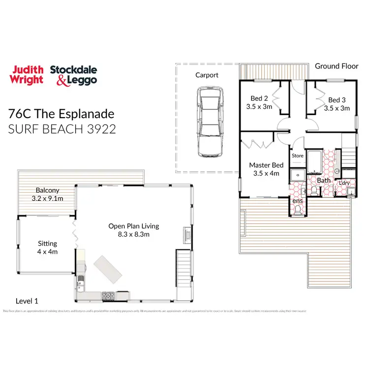 Floorplan of Homely house listing, 76C The Esplanade, Surf Beach VIC 3922