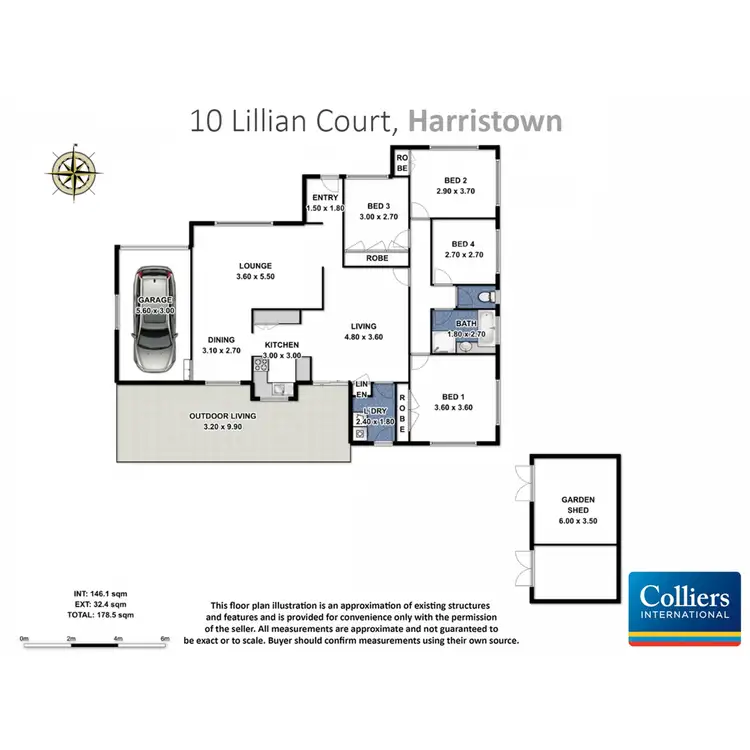 Floorplan of Homely house listing, 10 Lillian Court, Harristown QLD 4350