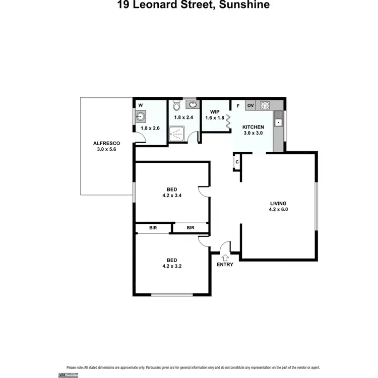 Floorplan of Homely house listing, 19 Leonard Street, Sunshine VIC 3020