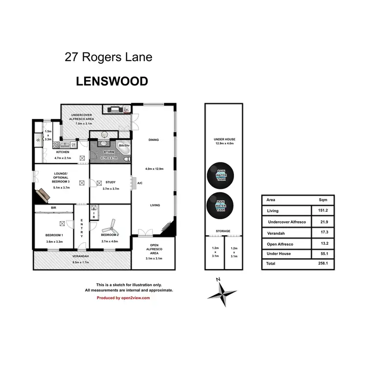 Floorplan of Homely house listing, 27 Rogers Lane, Lenswood SA 5240
