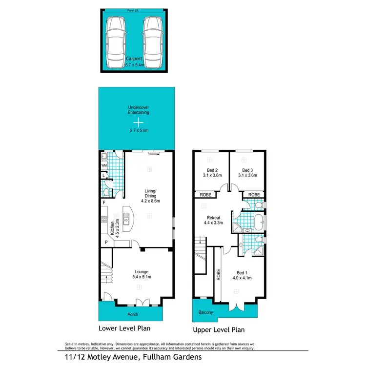 Floorplan of Homely house listing, 11/12 Motley Avenue, Fulham Gardens SA 5024