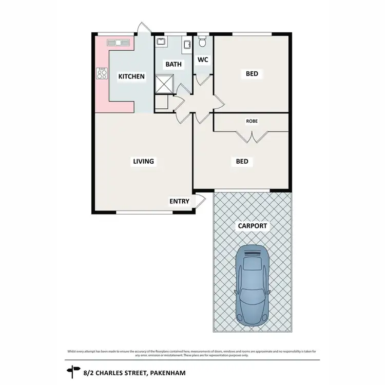 Floorplan of Homely house listing, 8/2-4 Charles Street, Pakenham VIC 3810