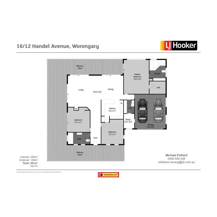 Floorplan of Homely house listing, 16/12 Handel Avenue, Worongary QLD 4213