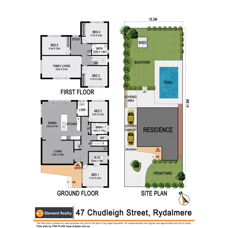 Floorplan of Homely house listing, 47 Chudleigh Street, Rydalmere NSW 2116