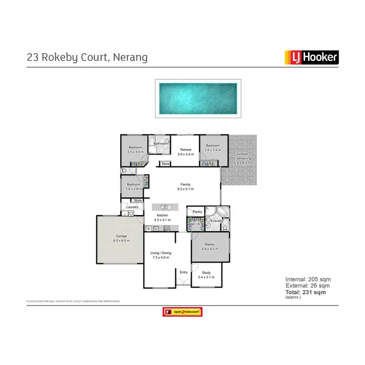 Floorplan of Homely house listing, 23 Rokeby Court, Nerang QLD 4211
