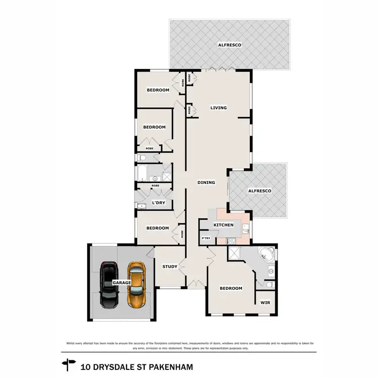 Floorplan of Homely house listing, 10 Drysdale Street, Pakenham VIC 3810