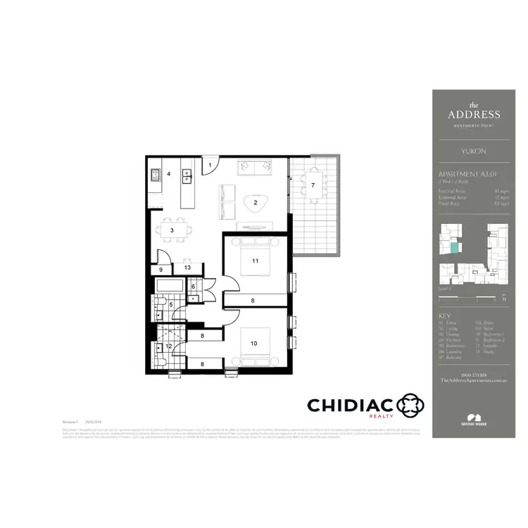 Floorplan of Homely apartment listing, 301/12 Half Street, Wentworth Point NSW 2127