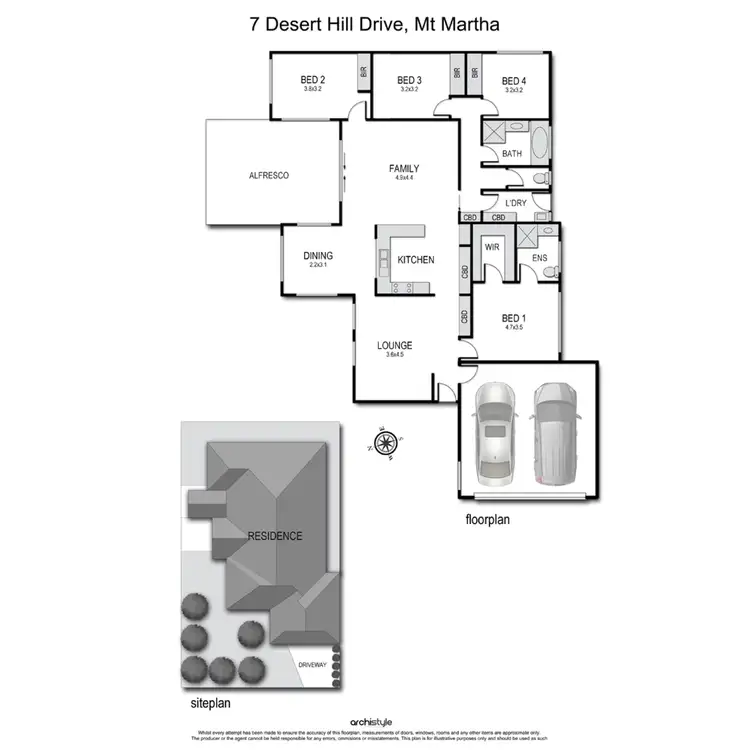 Floorplan of Homely house listing, 7 Desert Hill Drive, Mount Martha VIC 3934