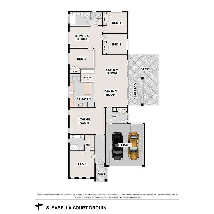 Floorplan of Homely house listing, 8 Isabella Court, Drouin VIC 3818