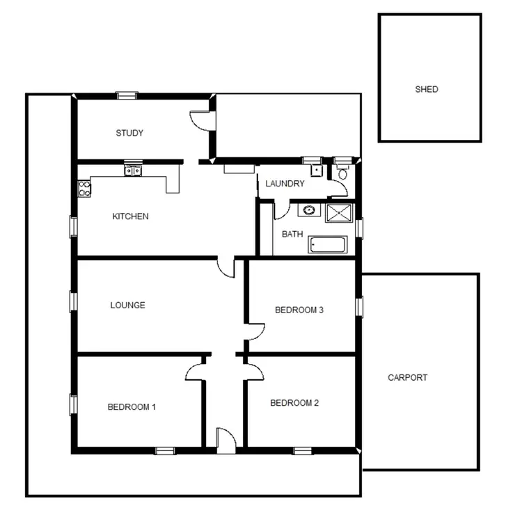 Floorplan of Homely house listing, 5 Margaret Street, Port Augusta SA 5700